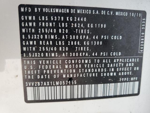 VIN 3VV2B7AX1LM057155 2020 Volkswagen Tiguan, SE no.14