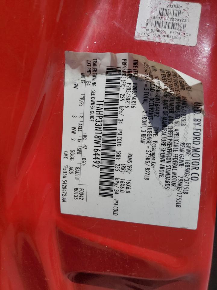 1FAHP33N18W164492 2008 Ford Focus Se