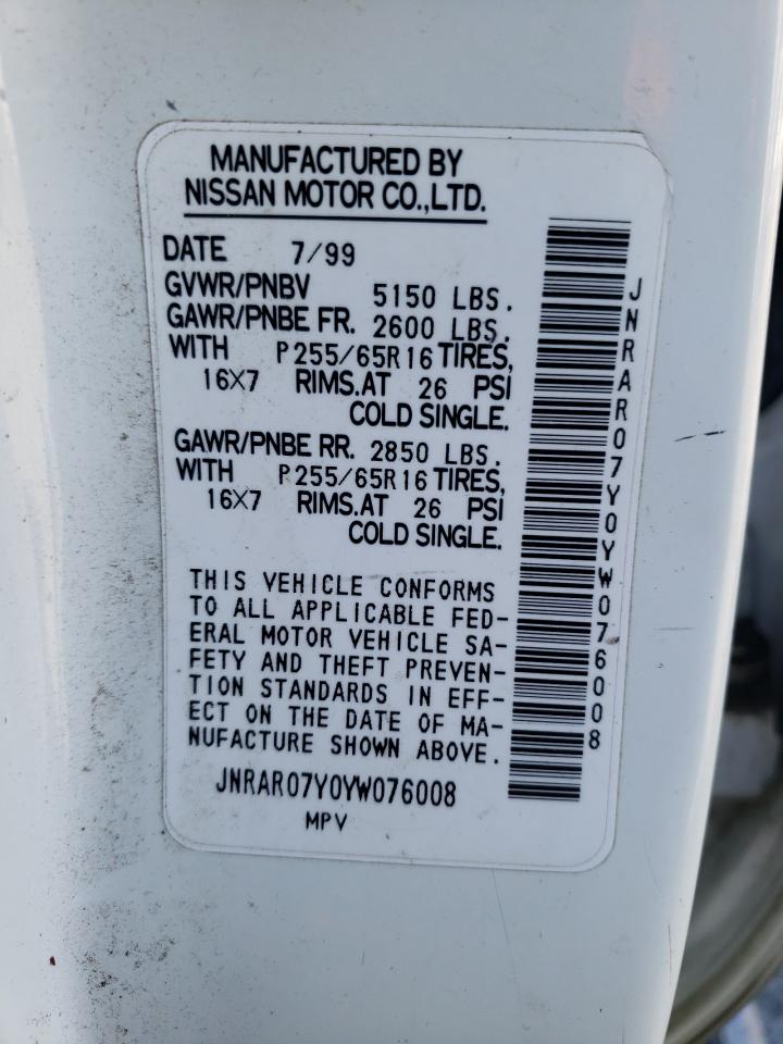 JNRAR07Y0YW076008 2000 Infiniti Qx4