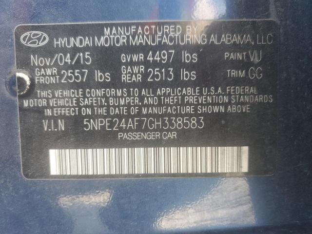 2016 HYUNDAI SONATA SE - 5NPE24AF7GH338583