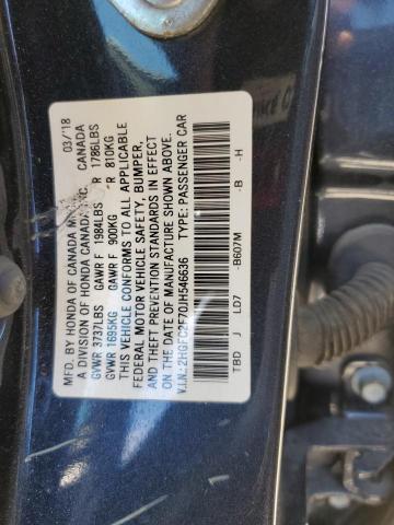 2HGFC2F70JH546636 2018 Honda Civic Ex