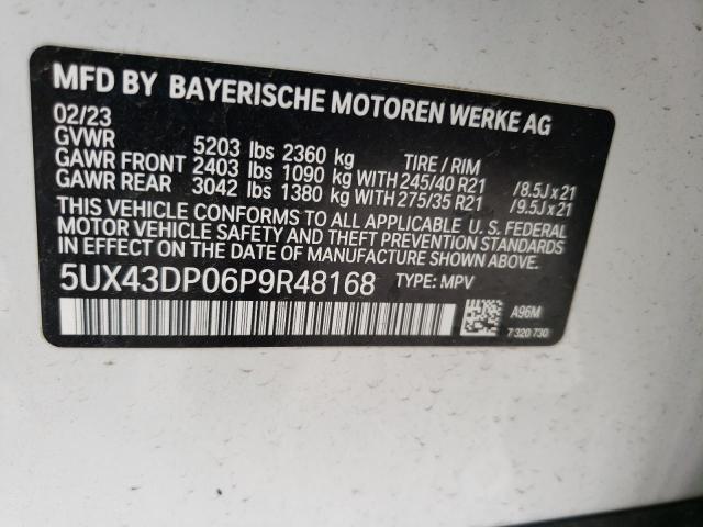 2023 BMW X3 SDRIVE3 - 5UX43DP06P9R48168