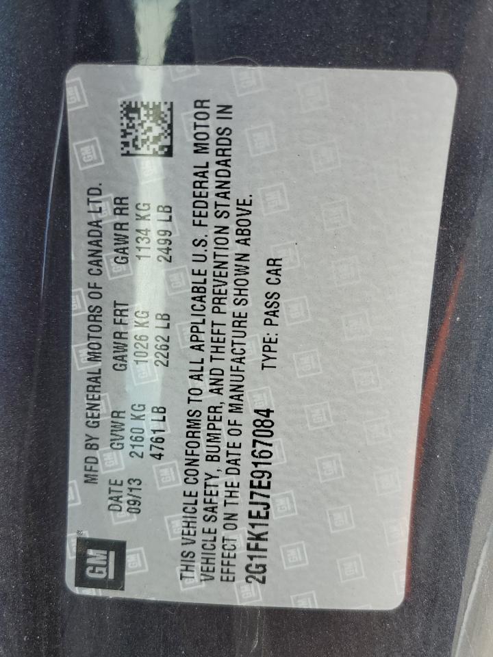 2G1FK1EJ7E9167084 2014 Chevrolet Camaro 2Ss