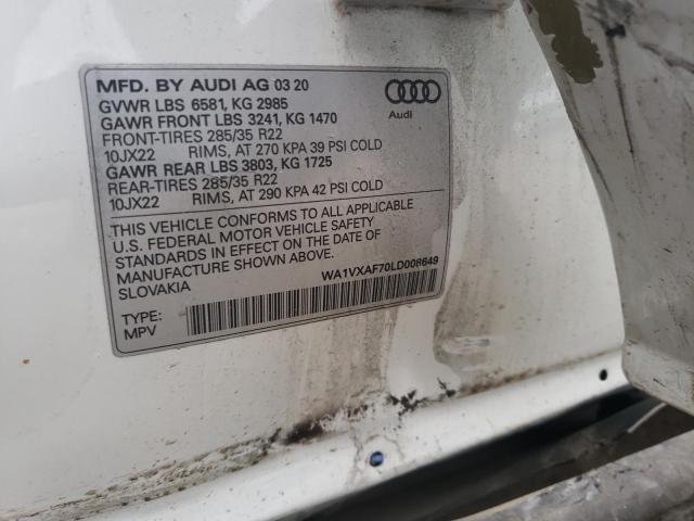 WA1VXAF70LD008649 2020 AUDI Q7 - Image 12