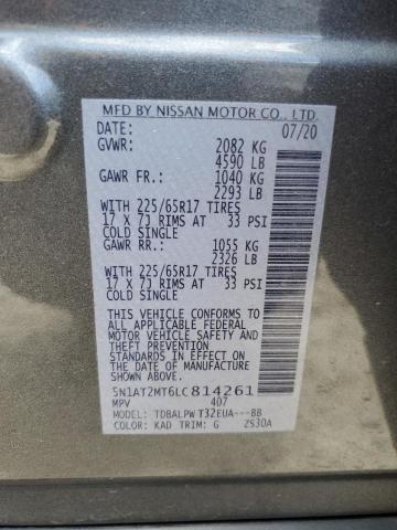 5N1AT2MT6LC814261 2020 NISSAN ROGUE - Image 13