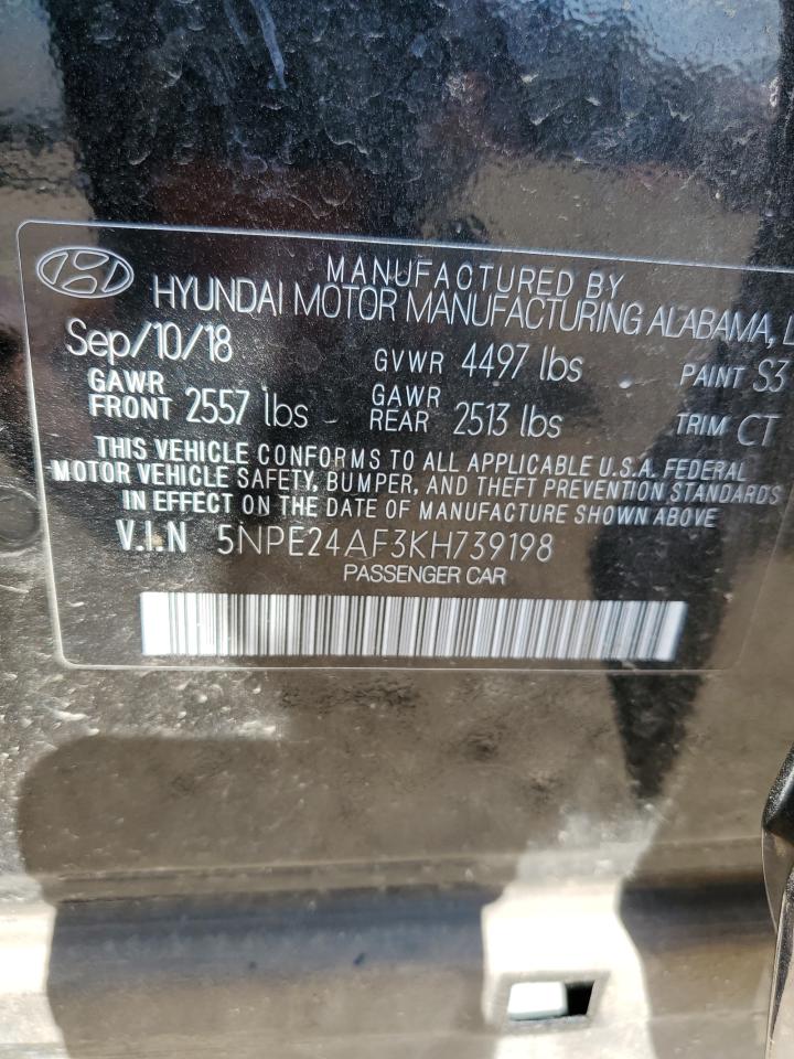 5NPE24AF3KH739198 2019 Hyundai Sonata Se