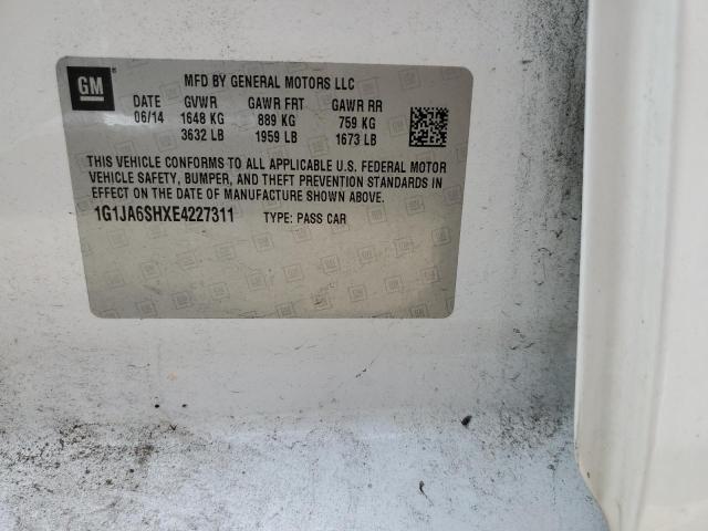 2014 Chevrolet Sonic Ls VIN: 1G1JA6SHXE4227311 Lot: 56352414