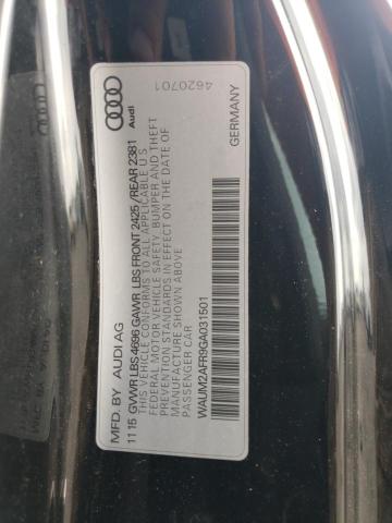 2016 AUDI A5 PREMIUM - WAUM2AFR9GA031501