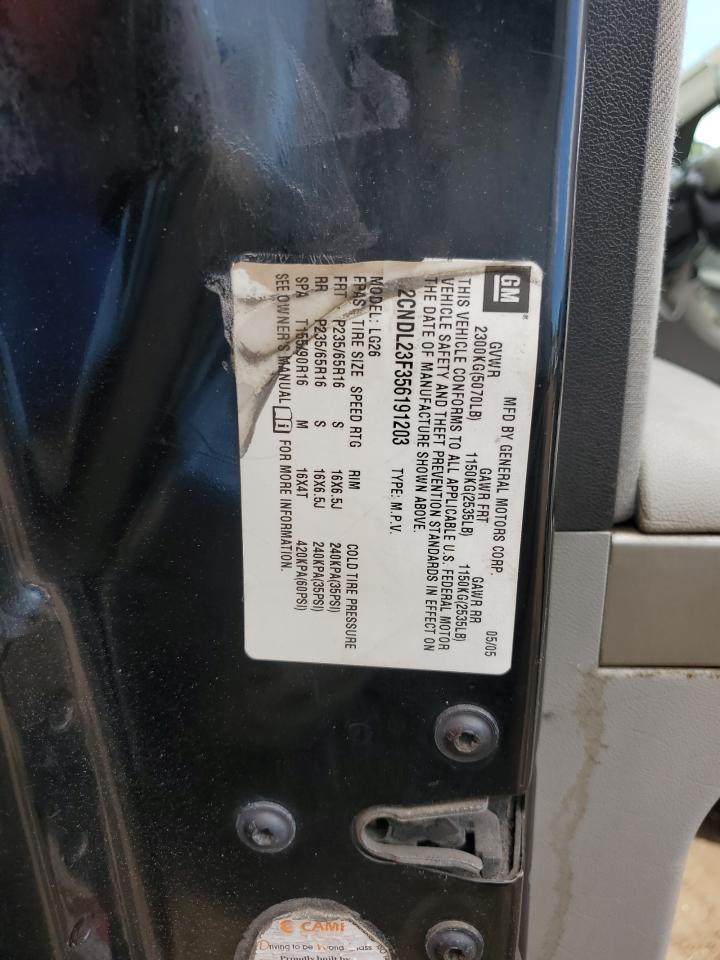2CNDL23F356191203 2005 Chevrolet Equinox Ls