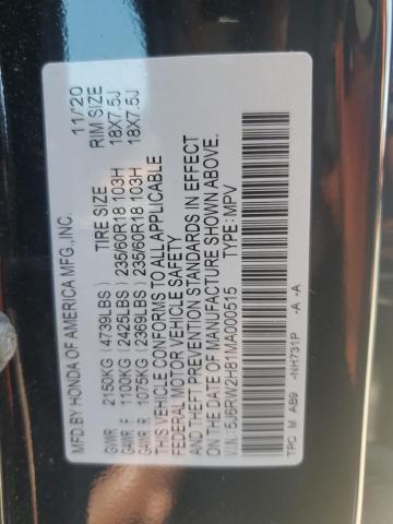 2021 Honda Cr-V Exl VIN: 5J6RW2H81MA000515 Lot: 57698604