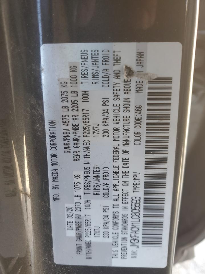 JM3KFACM1L0805593 2020 Mazda Cx-5 Touring