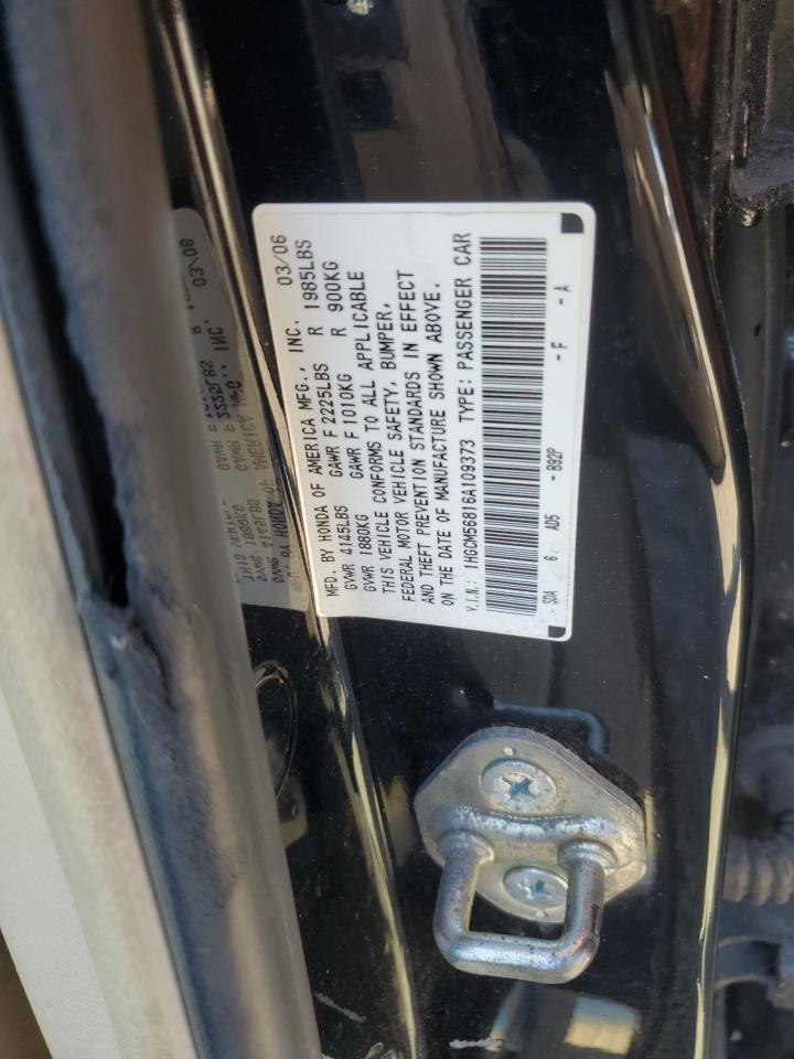 1HGCM56816A109373 2006 Honda Accord Ex