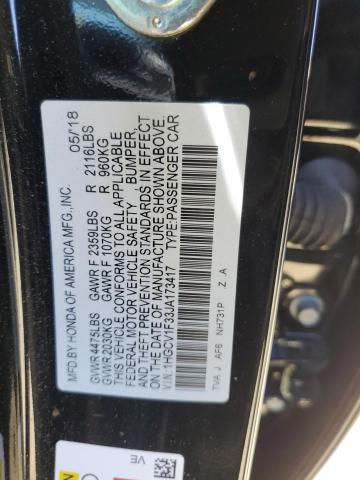 2018 HONDA ACCORD SPO - 1HGCV1F33JA173417
