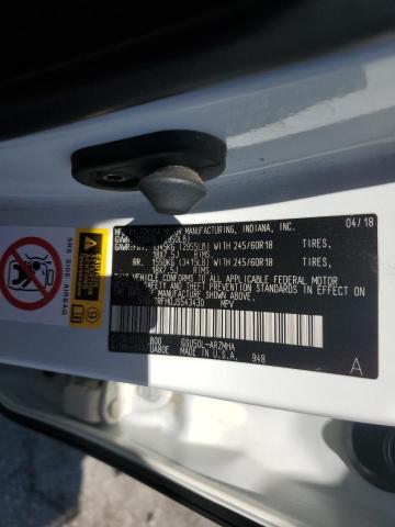 2018 Toyota Highlander Se VIN: 5TDKZRFH0JS543430 Lot: 58454474