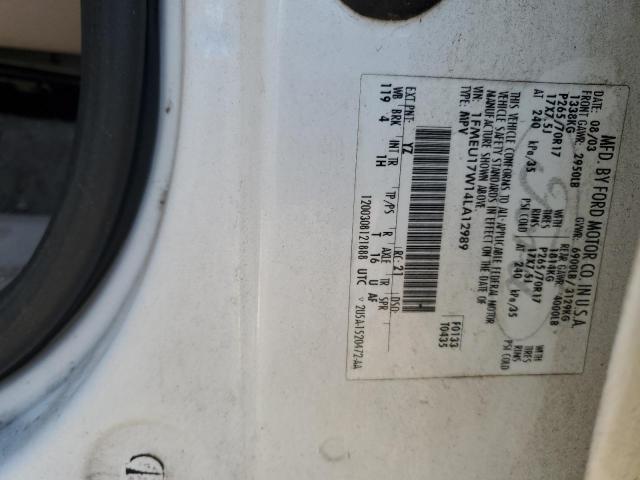 2004 Ford Expedition Eddie Bauer VIN: 1FMEU17W14LA12989 Lot: 59959494