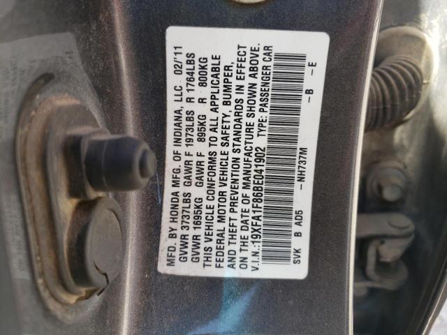 19XFA1F86BE041902 2011 Honda Civic Ex
