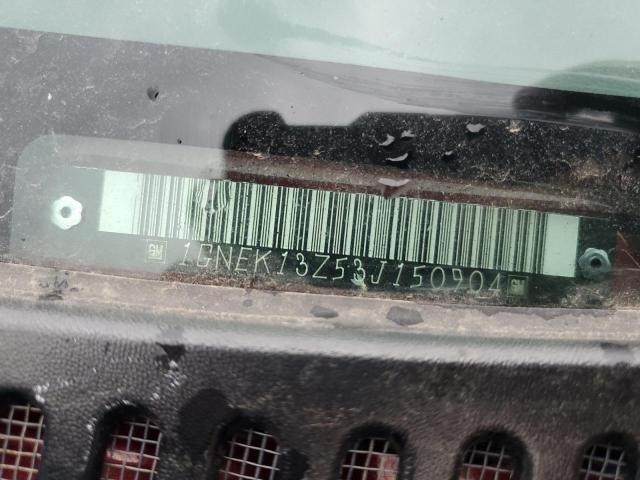 2003 Chevrolet Tahoe K1500 VIN: 1GNEK13Z53J150904 Lot: 58325744