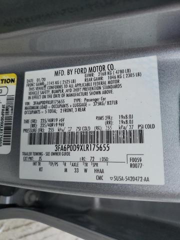 3FA6P0D9XLR175655 2020 FORD FUSION - Image 13