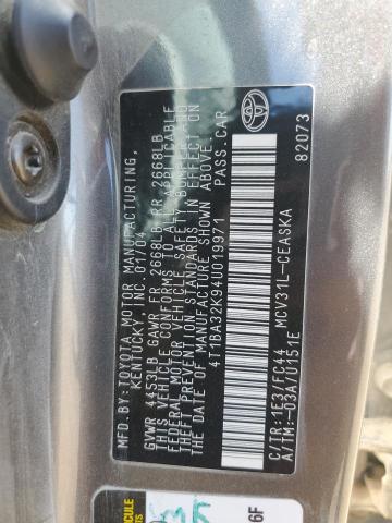 4T1BA32K94U019971 2004 Toyota Camry Se