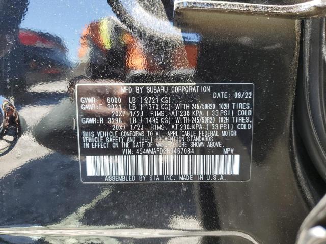 2022 Subaru Ascent Touring VIN: 4S4WMARD3N3467084 Lot: 58157784