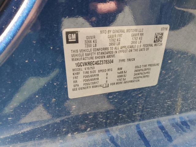 2016 CHEVROLET SILVER1500 - 1GCVKREC4GZ378304