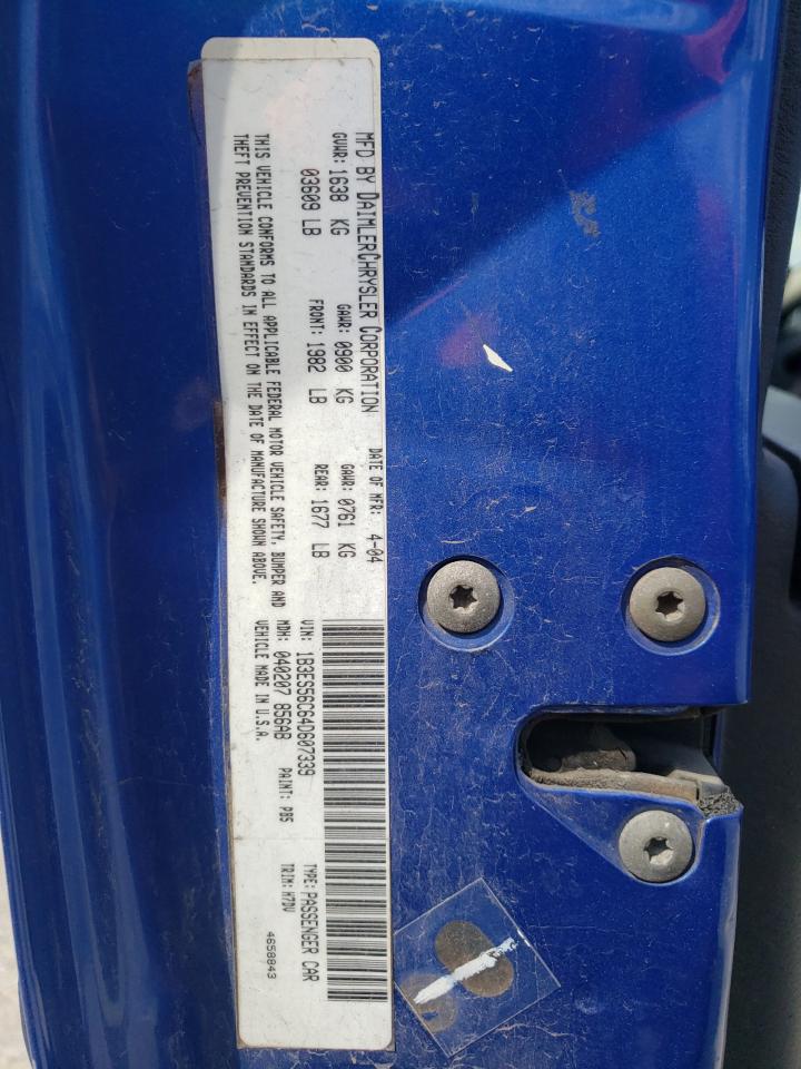 1B3ES56C64D607339 2004 Dodge Neon Sxt