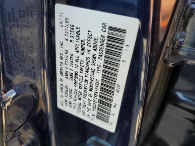 2011 Honda Accord Lx VIN: 1HGCP2F39BA124983 Lot: 58776704