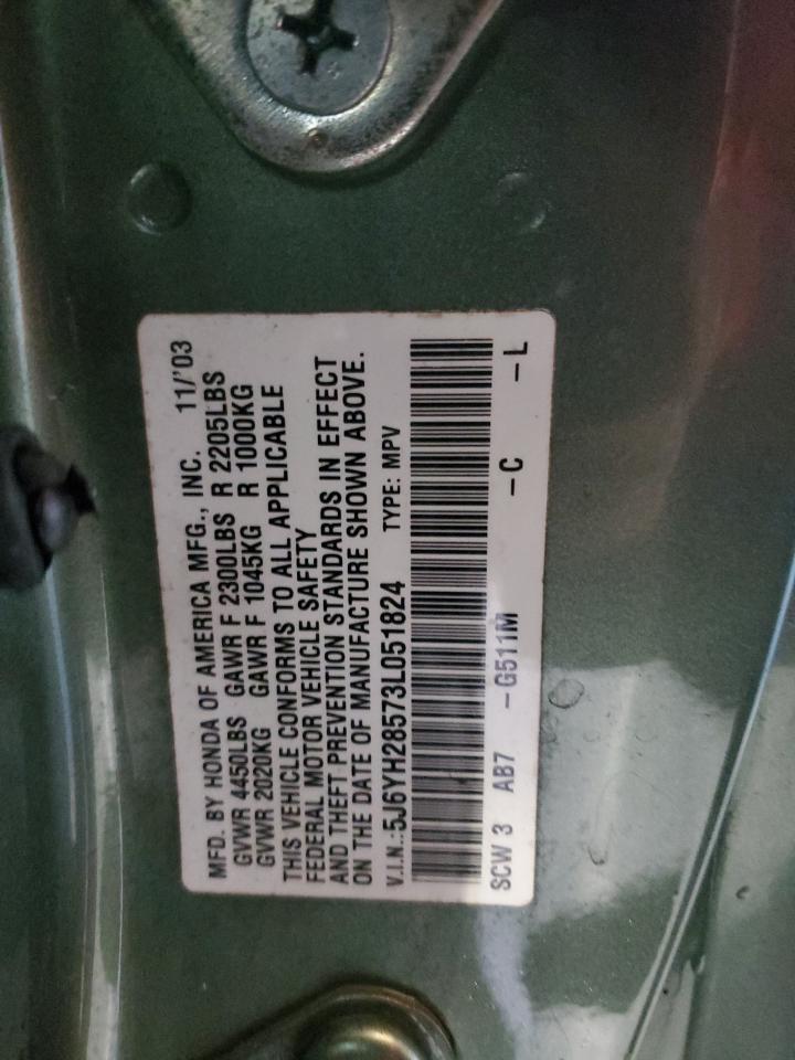 5J6YH28573L051824 2003 Honda Element Ex