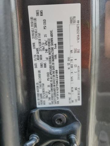 2017 Ford F150 Super Cab VIN: 1FTFX1EF7HKC23189 Lot: 59596084