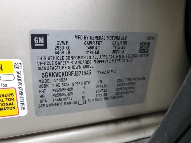 5GAKVCKD9FJ371545 2015 BUICK ENCLAVE - Image 13