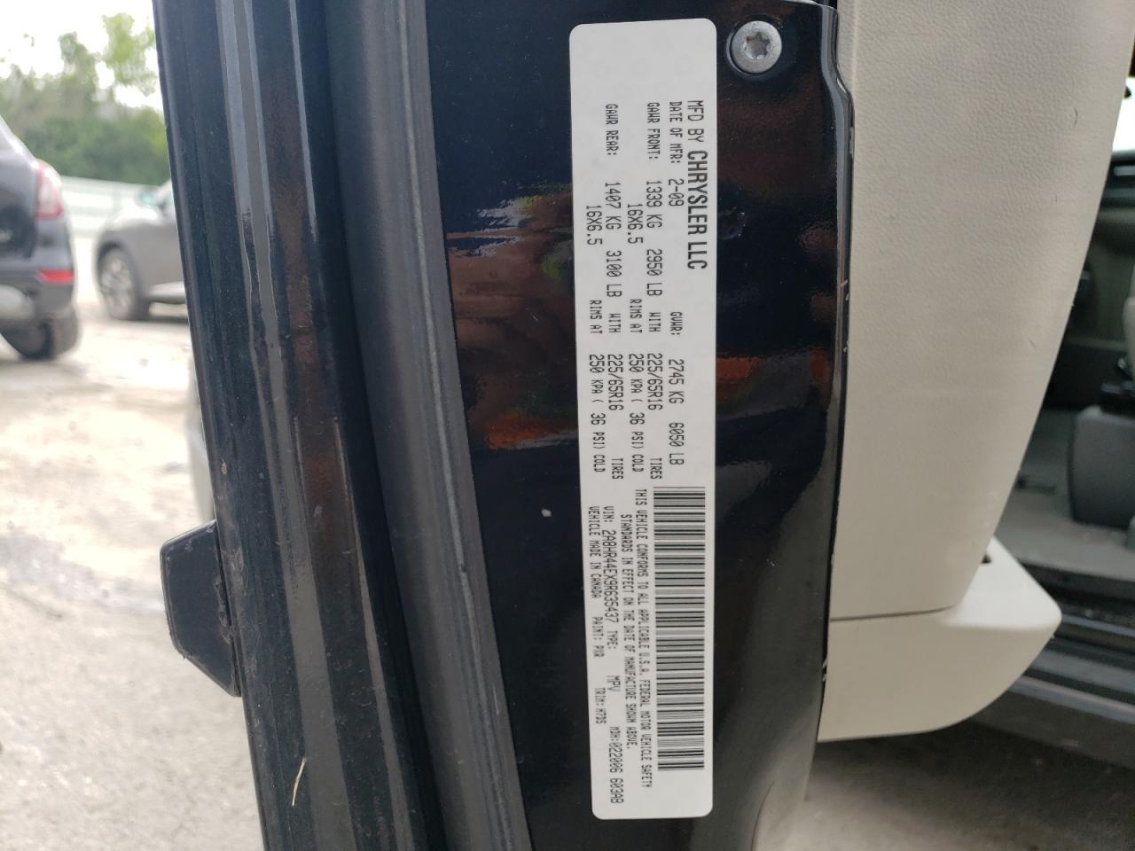 2A8HR44EX9R635437 2009 Chrysler Town & Country Lx