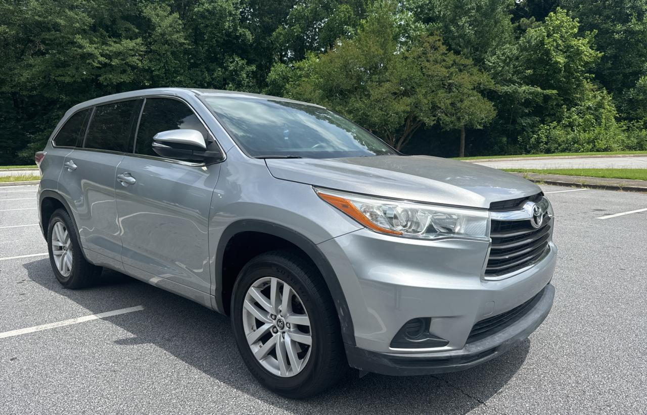 2016 Toyota Highlander Le vin: 5TDZKRFH1GS144862