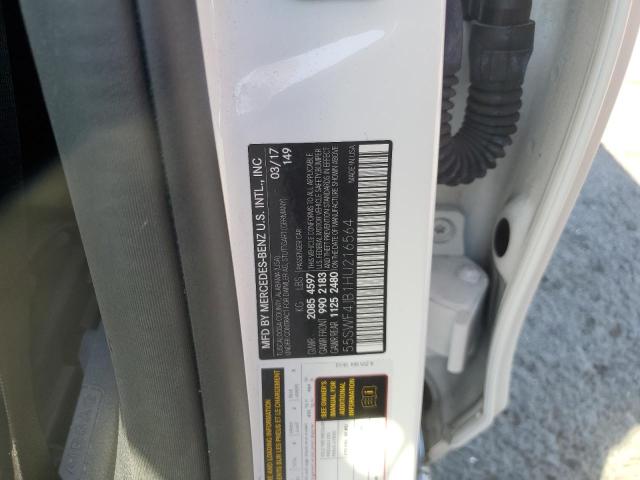 2017 Mercedes-Benz C 300 VIN: 55SWF4JB1HU216564 Lot: 59586534