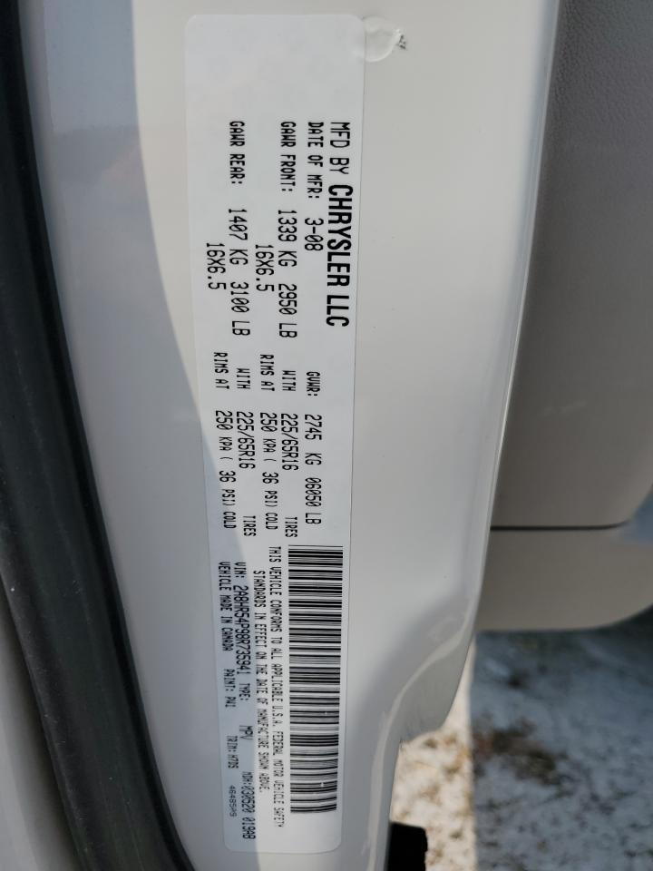 2A8HR54P98R735941 2008 Chrysler Town & Country Touring