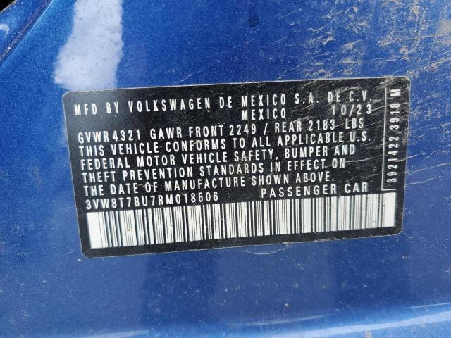 2024 VOLKSWAGEN JETTA 40TH - 3VW8T7BU7RM018506