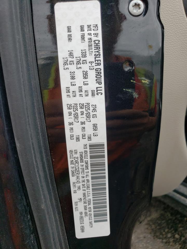 2C4RC1CG2ER144143 2014 Chrysler Town & Country Touring L