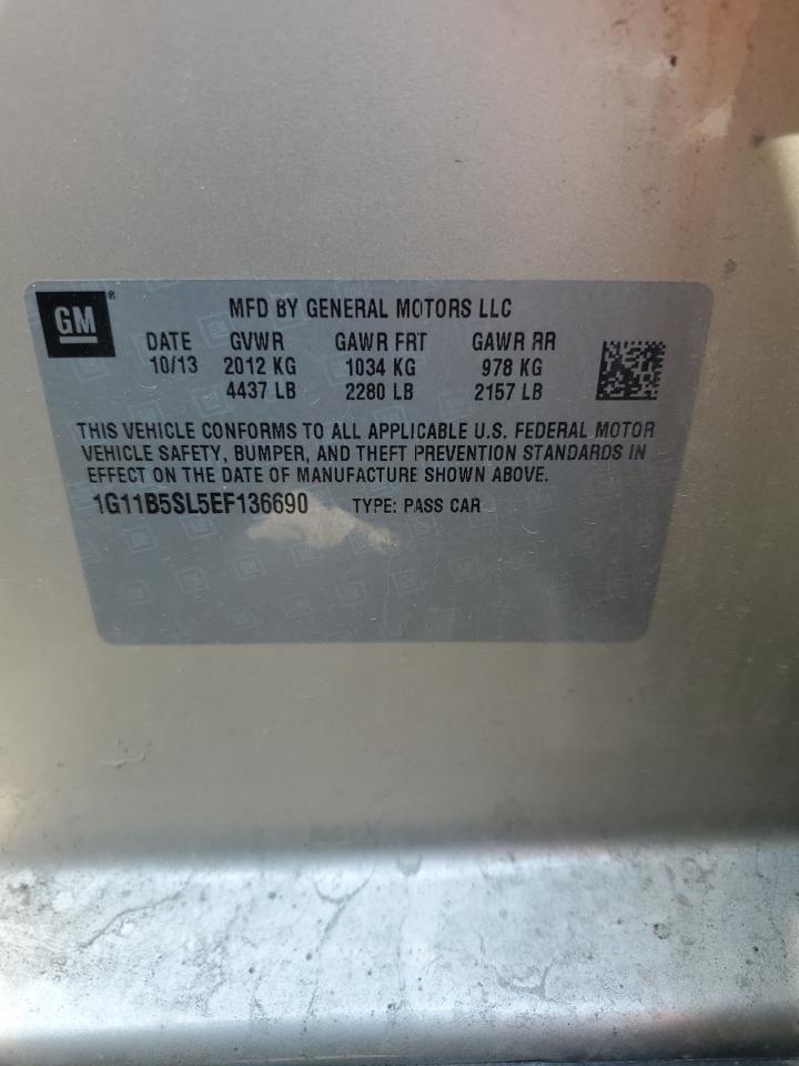 1G11B5SL5EF136690 2014 Chevrolet Malibu Ls