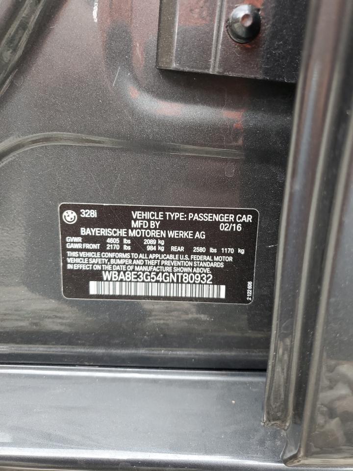 WBA8E3G54GNT80932 2016 BMW 328 Xi Sulev