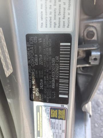 2014 Kia Optima Hybrid VIN: KNAGN4AD3E5074089 Lot: 59158004