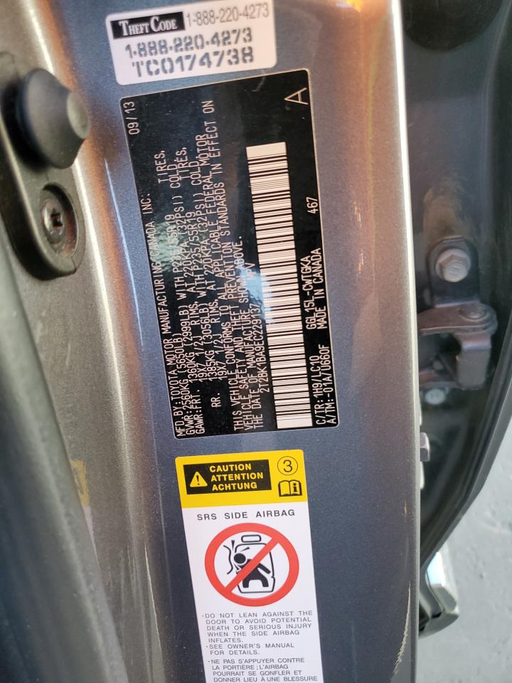 2T2BK1BA9EC229137 2014 Lexus Rx 350 Base