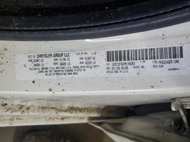 2010 Dodge Avenger R/T VIN: 1B3CC5FB2AN149283 Lot: 58567574