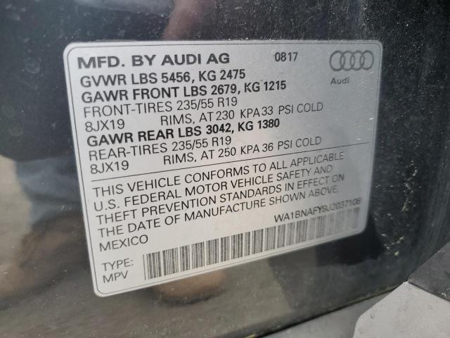 2018 Audi Q5 Premium Plus VIN: WA1BNAFY9J2037108 Lot: 59848534