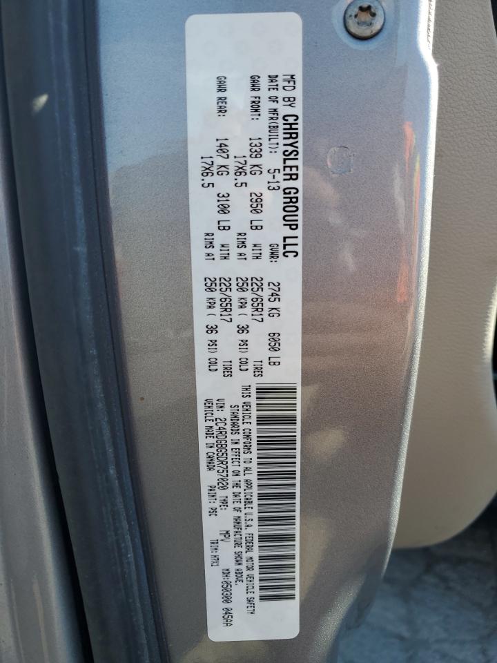 2C4RDGBG5DR757020 2013 Dodge Grand Caravan Se