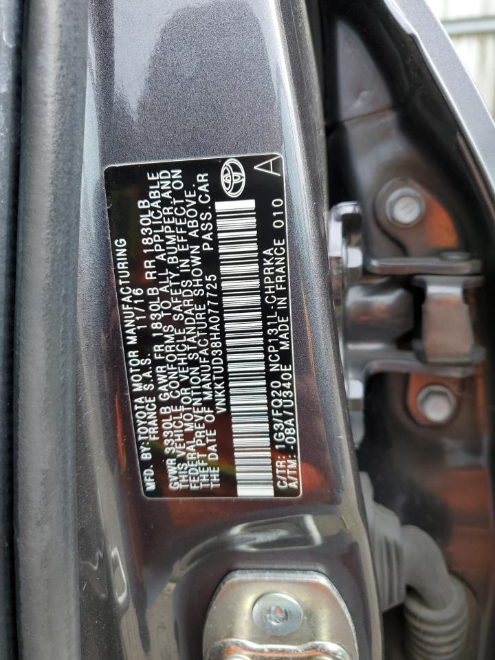 VNKKTUD36HA011125 2017 Toyota Yaris L