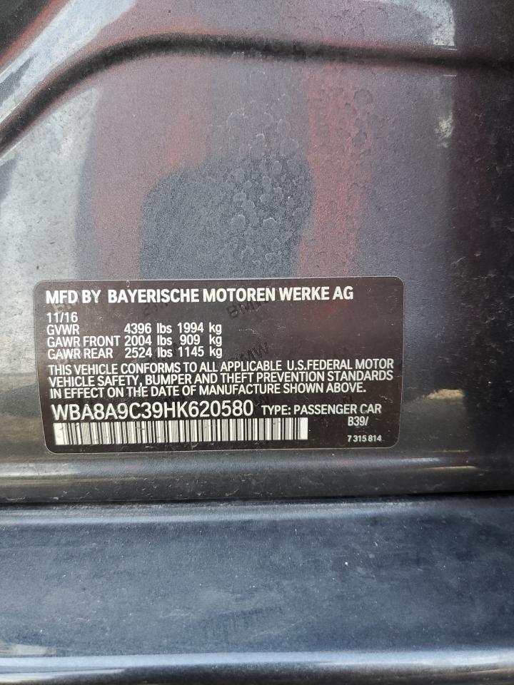 WBA8A9C39HK620580 2017 BMW 320 I