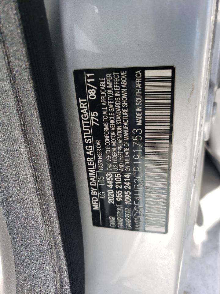 WDDGF4HB3CR191753 2012 Mercedes-Benz C 250