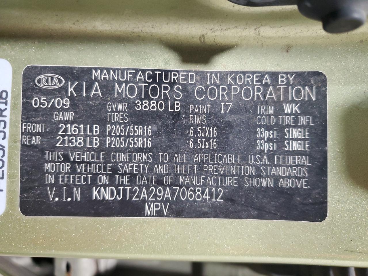 KNDJT2A29A7068412 2010 Kia Soul +