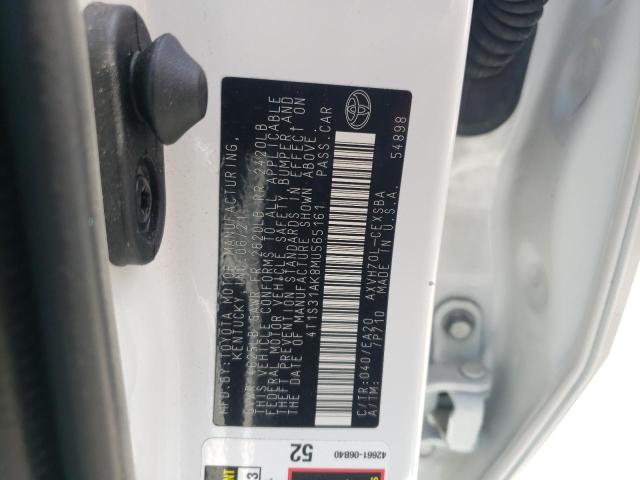 2021 TOYOTA CAMRY SE - 4T1S31AK8MU565161