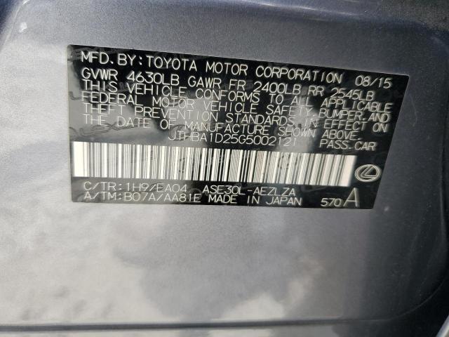 2016 LEXUS IS 200T - JTHBA1D25G5002121