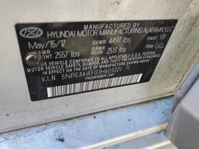 5NPE34AF0JH603221 2018 HYUNDAI SONATA - Image 12